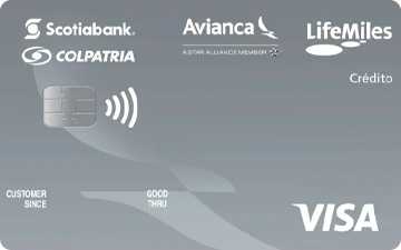 Tarjeta de crédito Visa Platinum Avianca LifeMiles Scotiabank Colpatria
