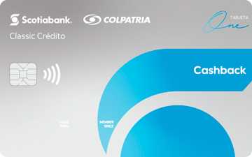 Tarjeta de crédito One Cashback Scotiabank Colpatria